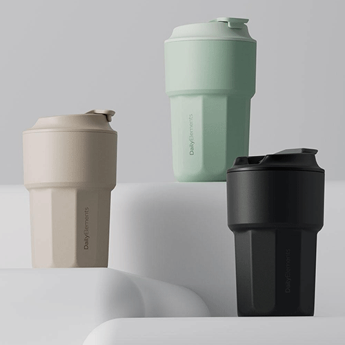 Daily Elements Portable Drink Cup Green