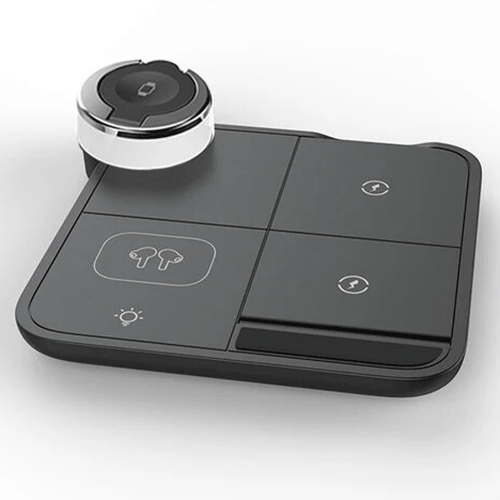Foldable 4-in-1 Wireless Charger Black