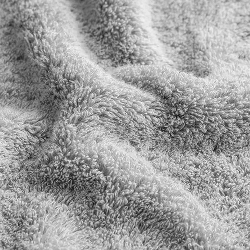 COMO LIVING Silver Fiber Antibacterial Towel Dark Gray