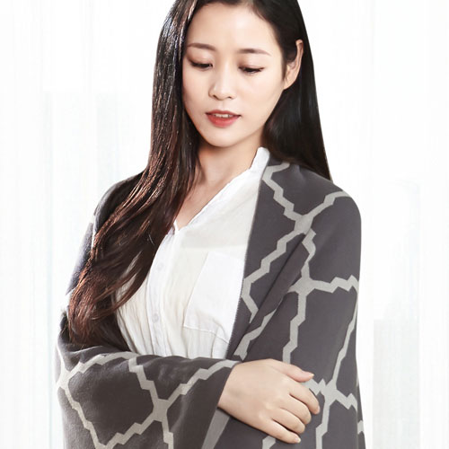 Tonight Сotton Knitted Blanket Gray 130x180