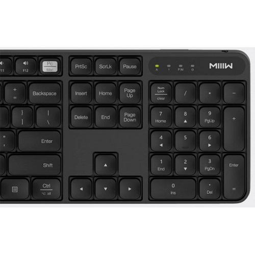 MiiiW wireless keyboard and mouse set Black (MWWC01)
