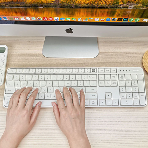 MiiiW wireless keyboard and mouse set White (MWWC01)
