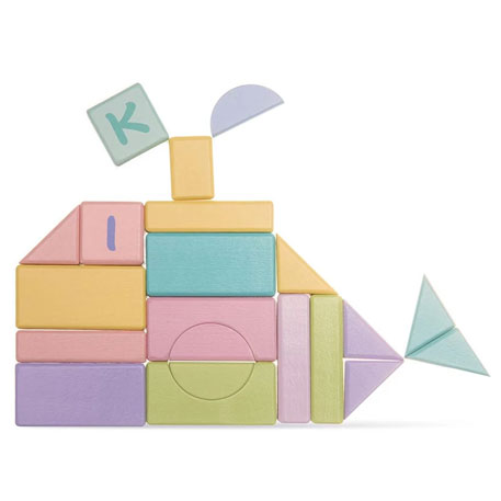 BEVA Children's Educational Building Colored Blocks 80 pcs