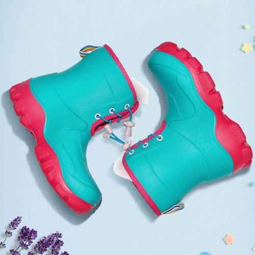 Honeywell Waterproof Non-slip Kids Boots Green/Red Size 30