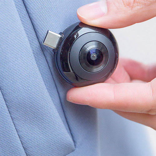 MADV 360° Mini Sphere Panoramic Camera Black