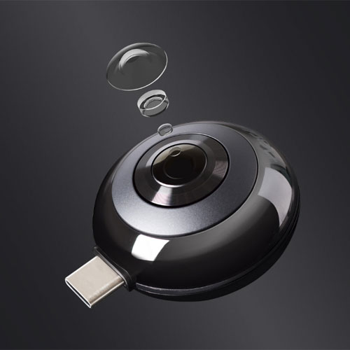 MADV 360° Mini Sphere Panoramic Camera Black