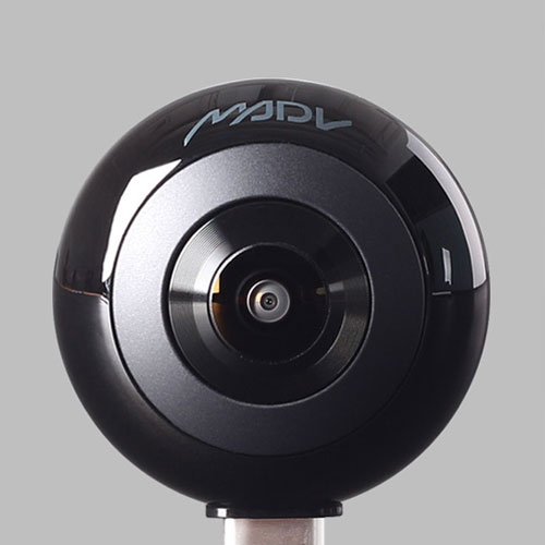 MADV 360° Mini Sphere Panoramic Camera Black