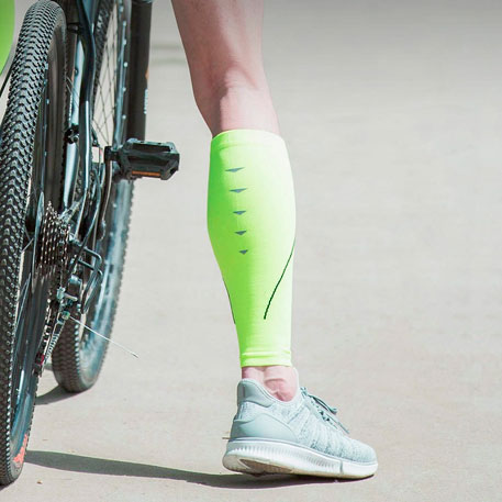 MITOWN Sports Compression Calf Sleeves Light Green (L)