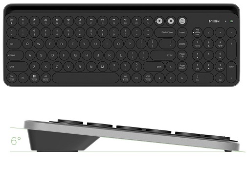 Miwu Bluetooth Keyboard Black