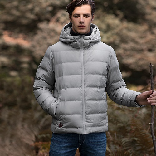 Cottonsmith Temperature ontrol Heated Jacket Gray