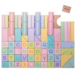 BEVA Children's Educational Building Colored Blocks 80 pcs
