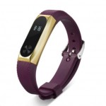 Xiaomi Mi Band 2 Silicone Strap Purple/Gold