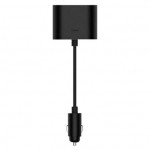 Roidmi 1 to 2 Car Cigarette Lighter Charger Adapter Black