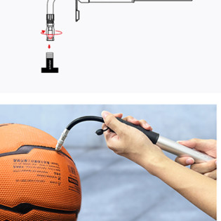 HIMO Mini Portable Pump Silver