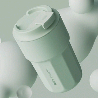 Daily Elements Portable Drink Cup Green