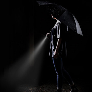 UREVO Steering Lighting Umbrella Blue