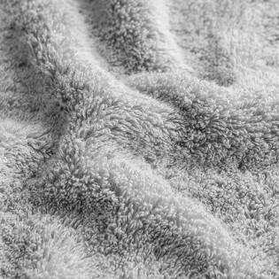 COMO LIVING Silver Fiber Antibacterial Towel Dark Gray