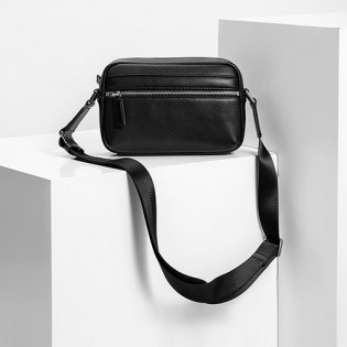VLLICON cowhide crossbody bag black