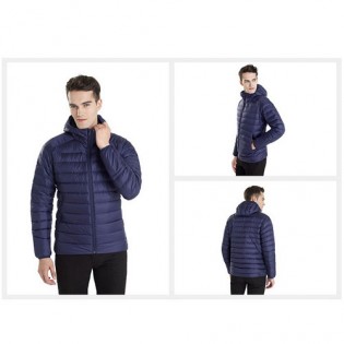 90 GO FUN Feather coat Men Blue L