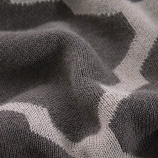 Tonight Сotton Knitted Blanket Gray 80x140
