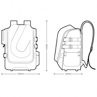 Xiaomi UBOT-006 Children Backpack Beige-Orange