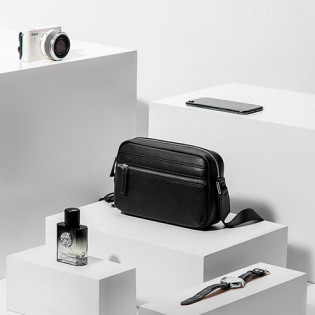 VLLICON cowhide crossbody bag black
