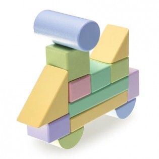 BEVA Children's Educational Building Colored Blocks 80 pcs