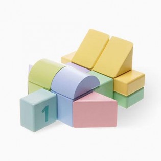 BEVA Children's Educational Building Colored Blocks 80 pcs