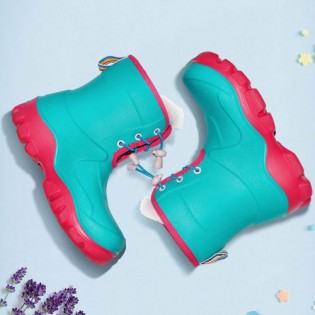 Honeywell Waterproof Non-slip Kids Boots Green/Red Size 30