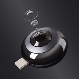 MADV 360° Mini Sphere Panoramic Camera Black