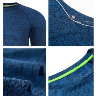 RunMi 90 Points Men`s T-shirt Blue Size S