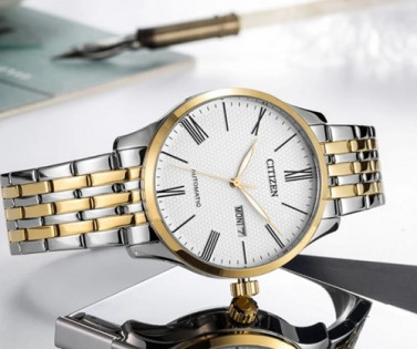 Citizen Automatic Two Tone GOLD STAINLESS STEEL NH8354-58AB Men's Watch