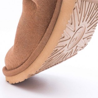 UREVO Casual Wool Boots Brown 40
