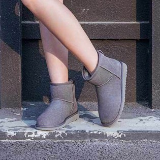 UREVO Casual Wool Boots Gray 37