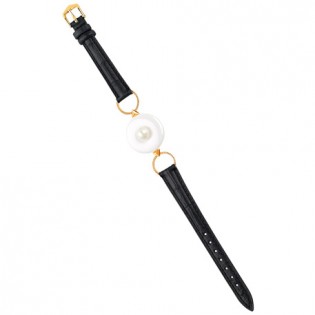 Amazfit Huang Ke Di Energy Leather Wristband Black