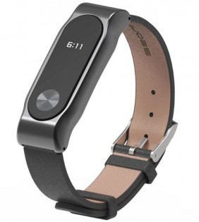 Xiaomi Mi Band 2 MiJobs Leather Strap Black/Black