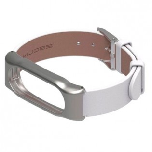 Xiaomi Mi Band 2 MiJobs Leather Strap White/Silver