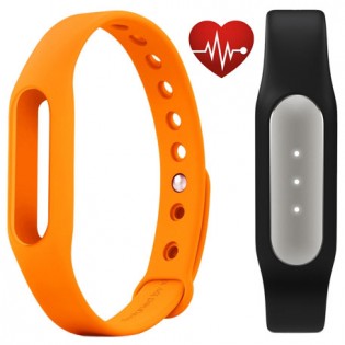 Xiaomi Mi Band Pulse Black + Mi Band Strap Orange