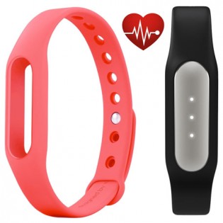 Xiaomi Mi Band Pulse Black + Mi Band Strap Pink