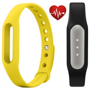 Xiaomi Mi Band Pulse Black + Mi Band Strap Yellow