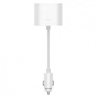 Roidmi 1 to 2 Car Cigarette Lighter Charger Adapter White