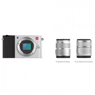 Yi M1 Mirrorless Digital Camera Dual Lens Chinese Version Silver