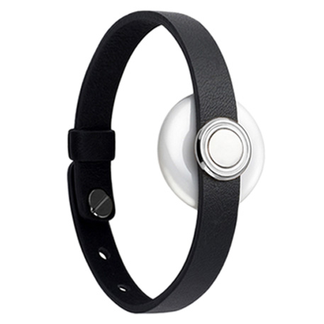 Amazfit Li An Xin Buckle Leather Wristband Silver/Black
