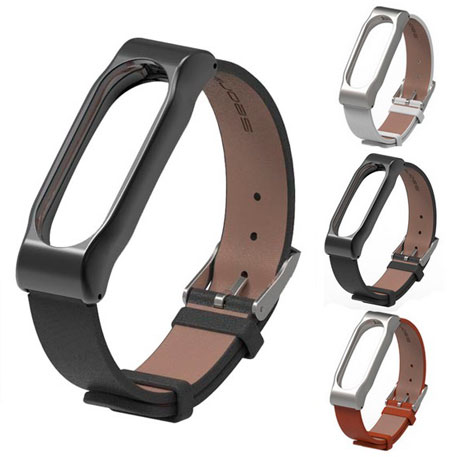 Xiaomi Mi Band 2 MiJobs Leather Strap Black/Black
