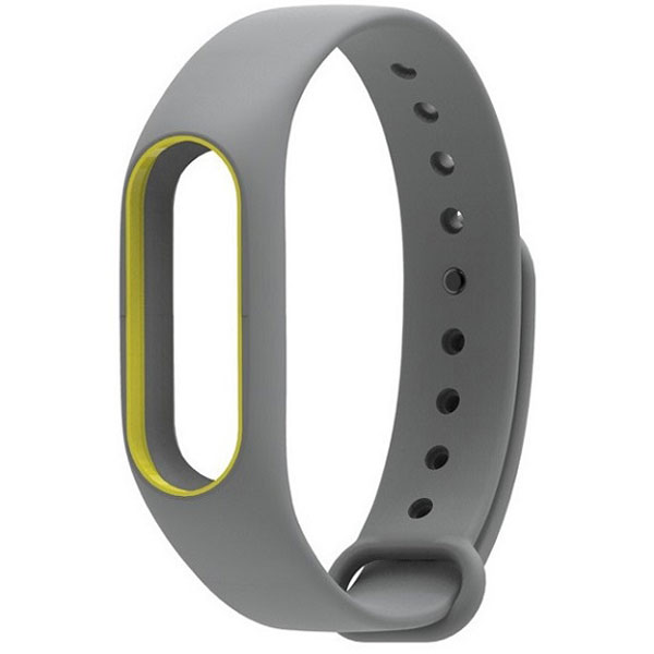 Xiaomi Mi Band 2 Silicone Strap Gray/Yellow