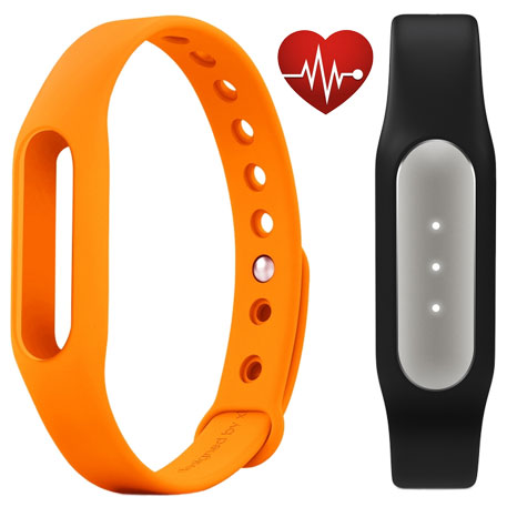 Xiaomi Mi Band Pulse Black + Mi Band Strap Orange
