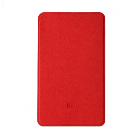 Xiaomi Mi Power Bank 5000mAh Microfiber Pouch Case Red
