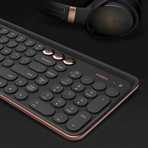 Xiaomi MiiiW (MWBK01)  Bluetooth Dual-mode Keyboard Golden Black