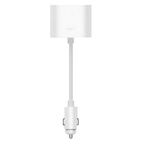 Roidmi 1 to 2 Car Cigarette Lighter Charger Adapter White