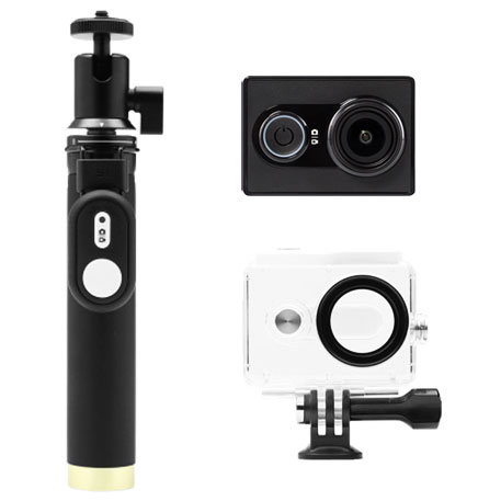 Yi Action Camera Black Travel Kit